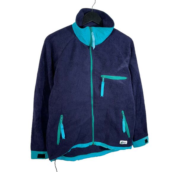 Vintage Women's Two Tone Full Zip Fleece Jacket - Picture 4 of 7